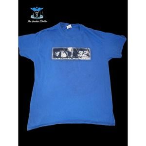 Nascar Big Graphic Double Sided Blue T-Shirt Men's Size Large